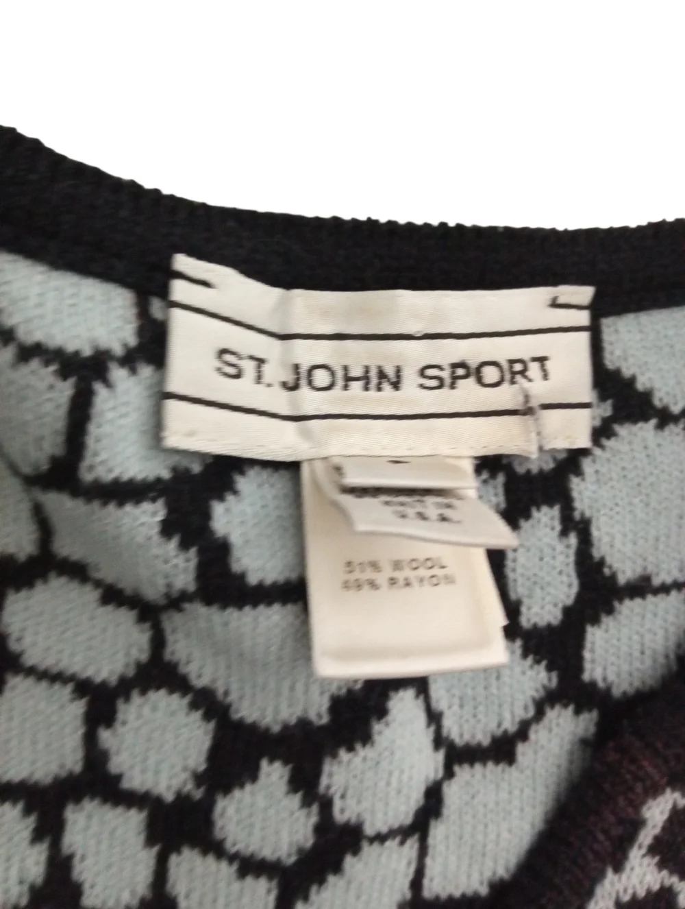 St John Sport Knit Dress Sleeveless Animal Print Shift Designer Classic Dress P